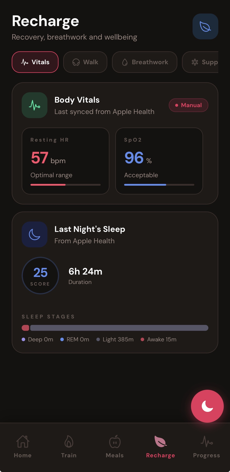 Attune daily readiness check in